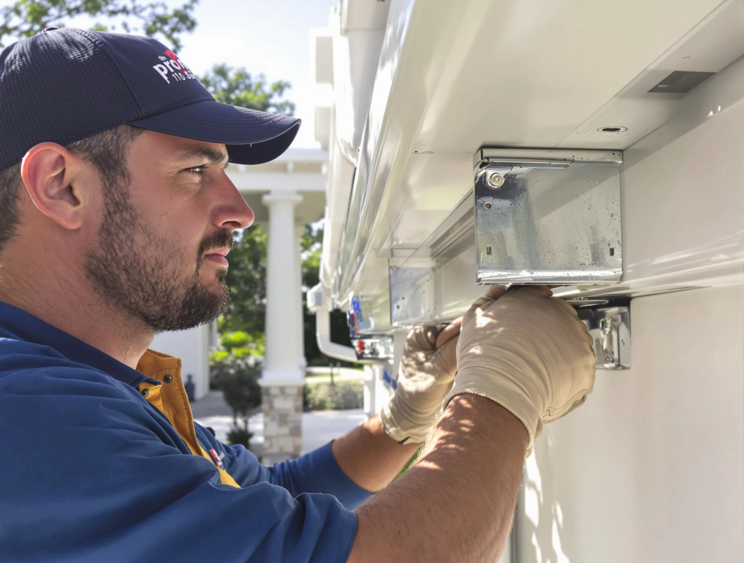 Repaired gutter sections by Lyndhurst Roofing Company ensuring proper drainage in Lyndhurst, OH