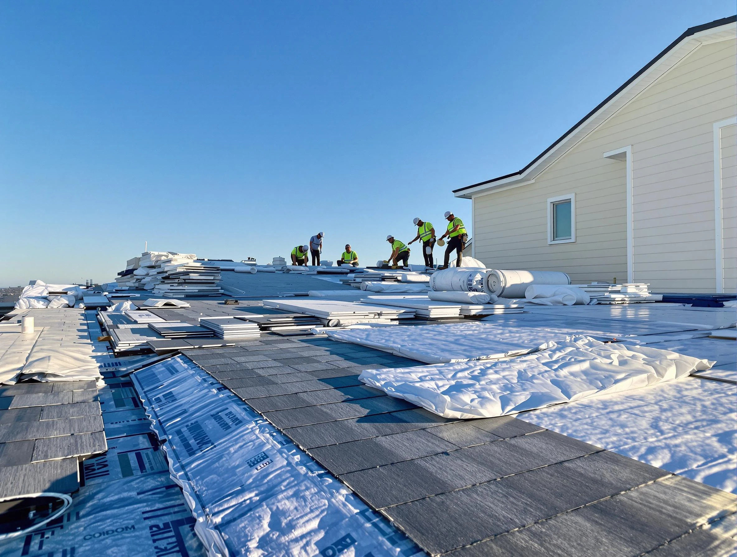 Finished roof installation project by Lyndhurst Roofing Company in Lyndhurst, OH